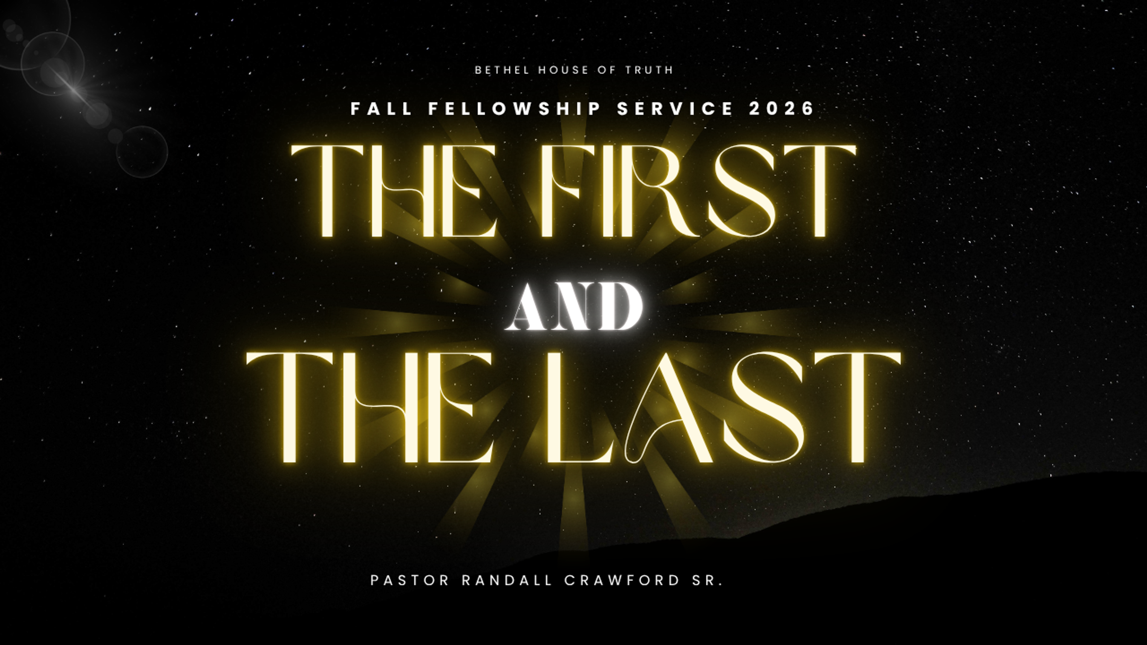 Feast of Tabernacle (2026): The First and The Last